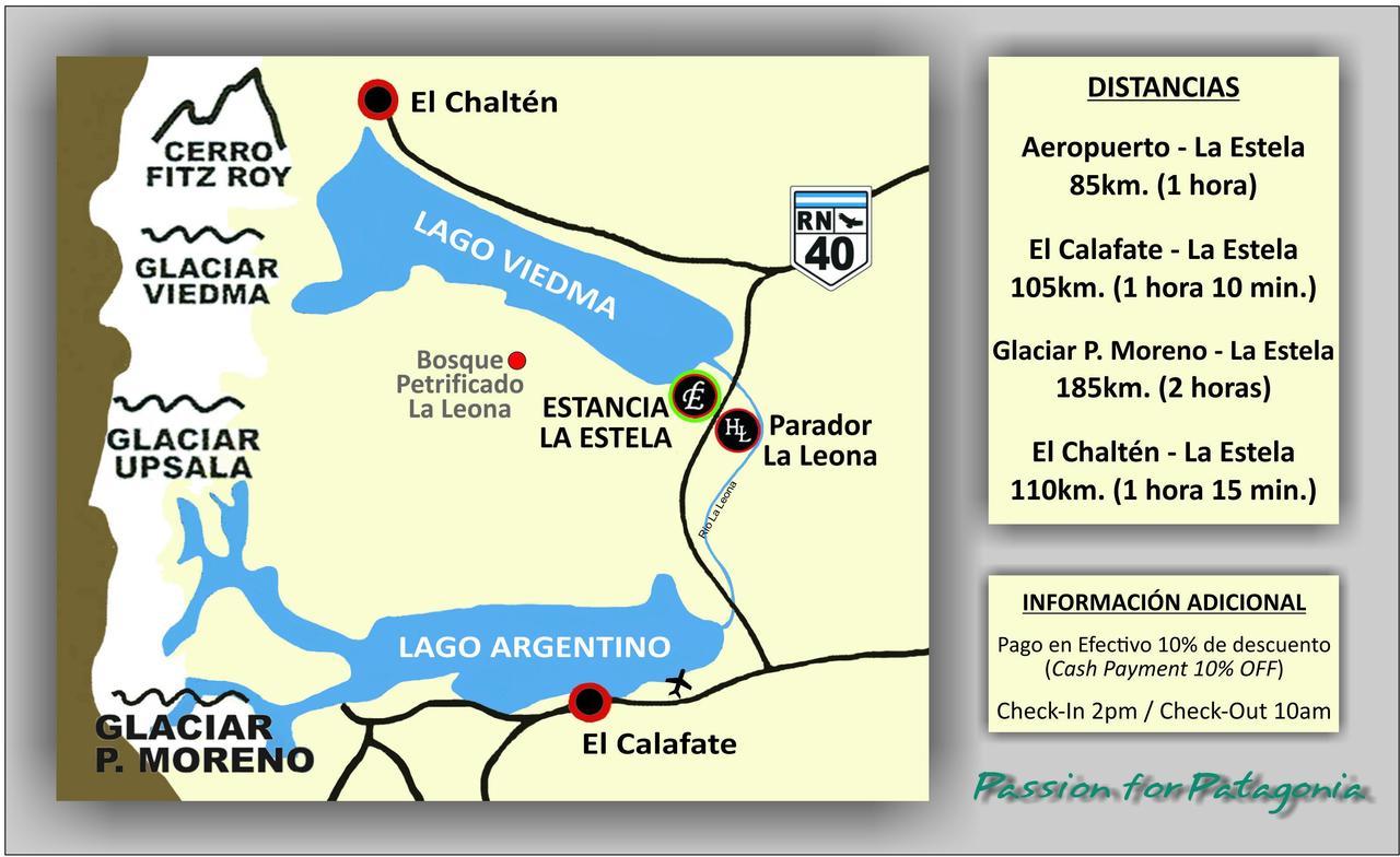 Estancia La Estela Lago Viedma Exterior foto